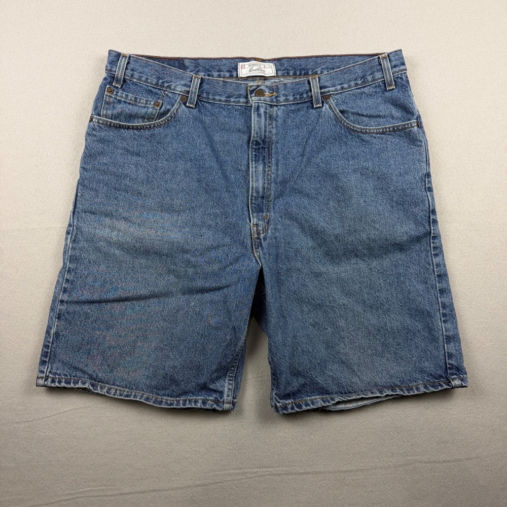 Vintage Levi Strauss Signature Mens 42 Blue Relaxed Fit Denim Jean Short Classic